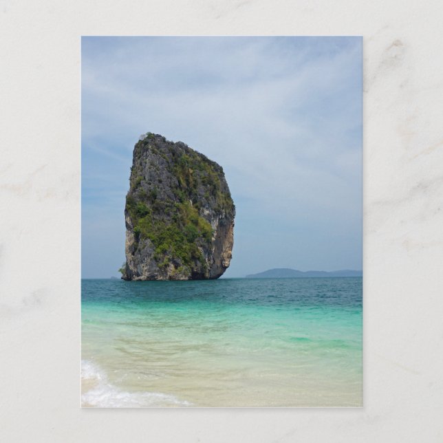 Cartão Postal ilha tropical (Frente)