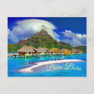 Cartão Postal Ilha tropical de Bora Bora