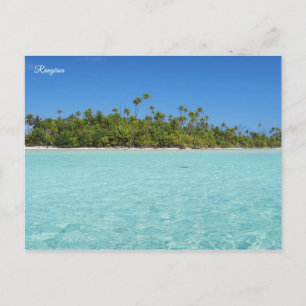Cartão Postal Ilha Tropical de Rangiroa