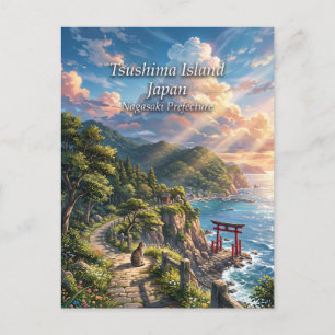 Cartão Postal Ilha Tsushima Japão