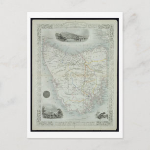 Cartão Postal Ilha Van Diemen ou Tasmânia, de uma Série de