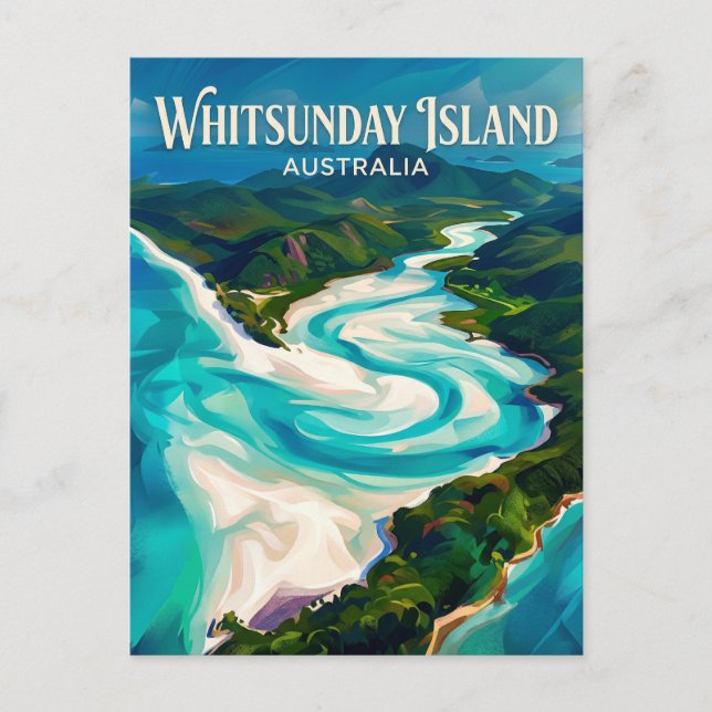 Cartão Postal Ilha Whitsunday Austrália (Frente)