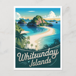 Cartão Postal Ilha Whitsunday Austrália Antiga