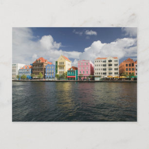 Cartão Postal Ilhas ABC, CURACAO, Willemstad: Frente Marítima