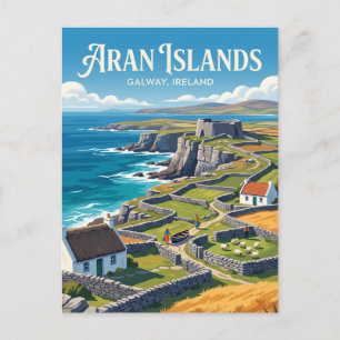 Cartão Postal Ilhas Aran Irlanda