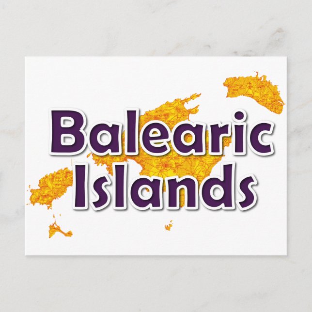 Cartão Postal Ilhas Baleares (Frente)
