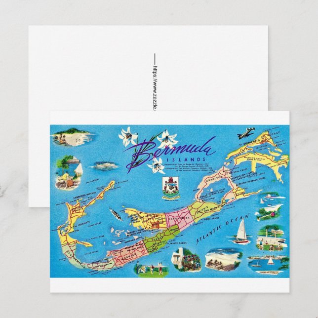 Cartão Postal Ilhas Bermudas (Frente/Verso)