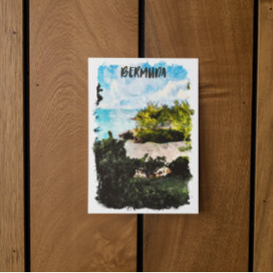 Cartão Postal Ilhas Bermudas Paisagem tropical