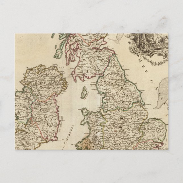 Cartão Postal Ilhas Britânicas 9 (Frente)