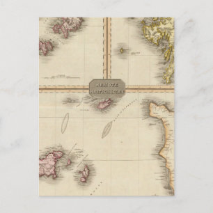 Cartão Postal Ilhas Britânicas Remotas Jersey e Guernsey