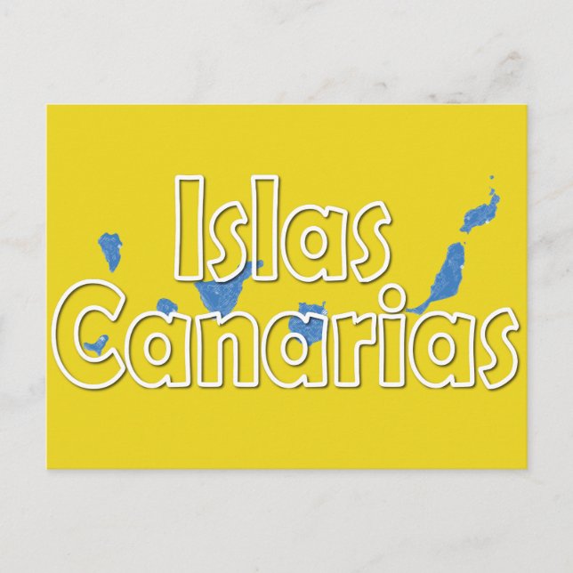Cartão Postal Ilhas Canárias (Frente)