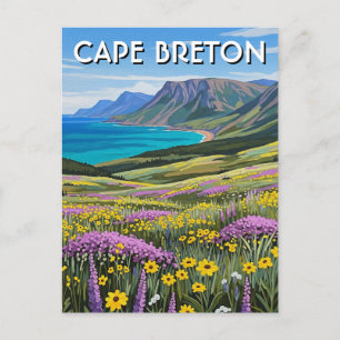 Cartão Postal Ilhas Cape Breton Canada Selvagens