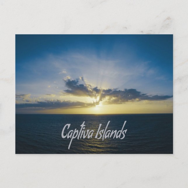 Cartão Postal Ilhas Captiva Flórida (Frente)