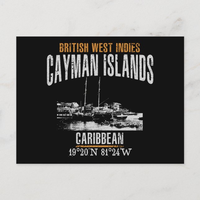 Cartão Postal Ilhas Cayman (Frente)