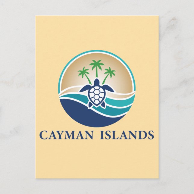 Cartão Postal Ilhas Cayman Caribe (Frente)