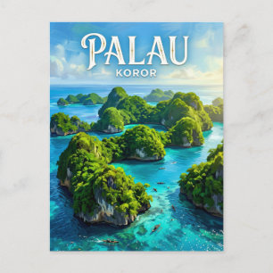 Cartão Postal Ilhas Chelbacheb Palau