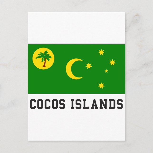 Cartão Postal Ilhas Cocos (Frente)