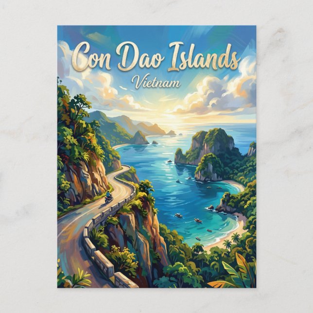 Cartão Postal Ilhas Con Dao Vietnã (Frente)
