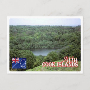 Cartão Postal Ilhas Cook - Atiu -