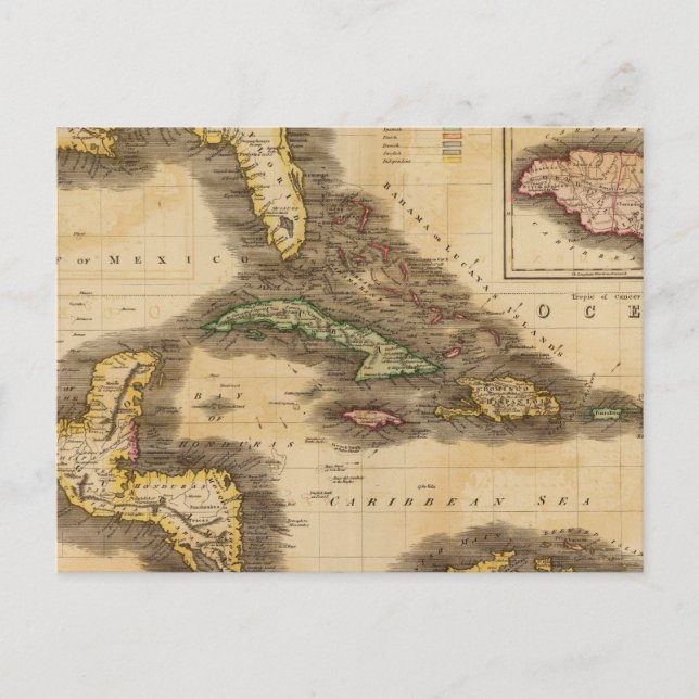 Cartão Postal Ilhas da Índia Ocidental (Frente)