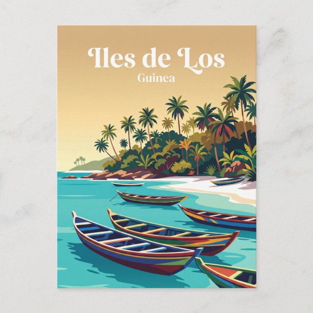 Cartão Postal Ilhas de Los Guiné (Frente)