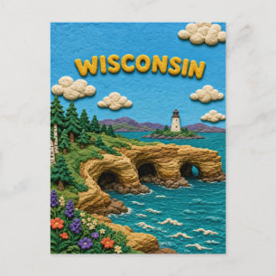 Cartão Postal Ilhas do Apóstolo de Wisconsin KLAYKOO moderno