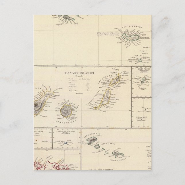 Cartão Postal Ilhas do Atlântico (Frente)