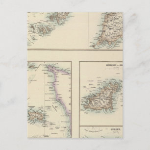 Cartão Postal Ilhas do Canal, Ilhas Scilly e Ilha de Man