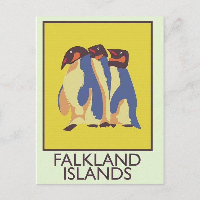 Cartão Postal Ilhas Falkland (Frente)