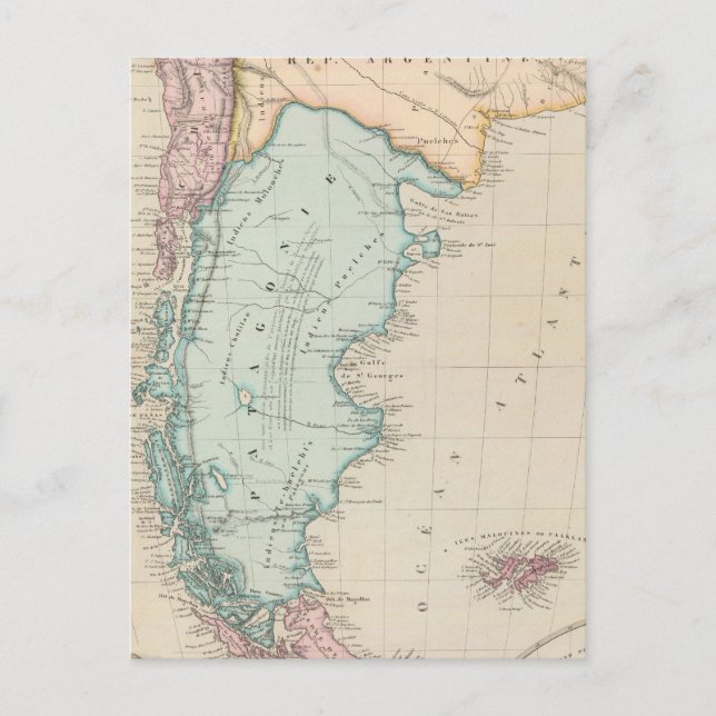 Cartão Postal Ilhas Falkland (Frente)