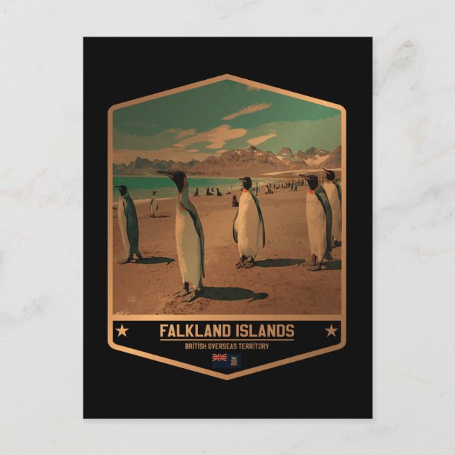 Cartão Postal Ilhas Falkland (Frente)
