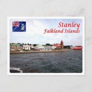 Cartão Postal Ilhas Falkland - Stanley -