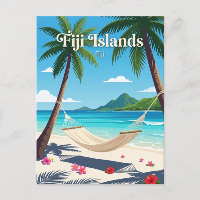 Cartão Postal Ilhas Fiji (Frente)