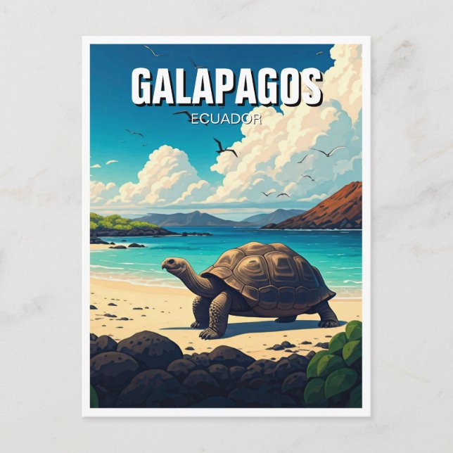 Cartão Postal Ilhas Galápagos Equador (Frente)