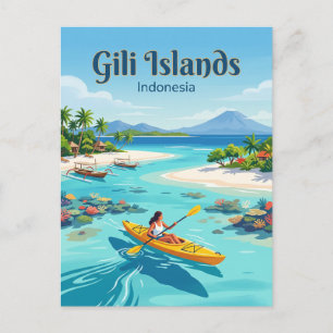 Cartão Postal Ilhas Gili Indonésia
