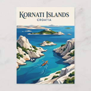 Cartão Postal Ilhas Kornati Croácia