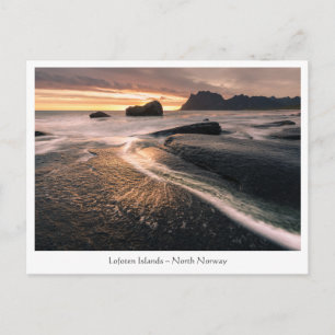 Cartão Postal Ilhas Lofoten Noruega