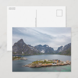 Cartão Postal Ilhas Lofoten Noruega