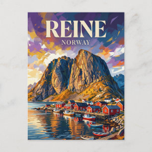 Cartão Postal Ilhas Lofoten Noruega