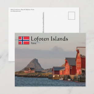 Cartão Postal Ilhas Lofoten Rosto