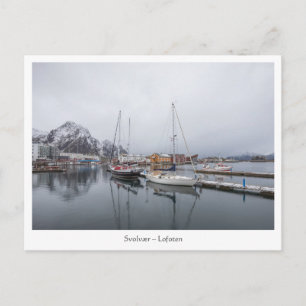 Cartão Postal Ilhas Lofoten Svolvaer