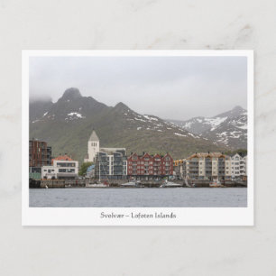 Cartão Postal Ilhas Lofoten Svolvaer