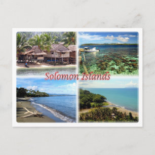 Cartão Postal Ilhas Malaita - Gizo - Praia de Bonegi - Honiara