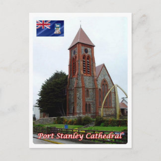Cartão Postal Ilhas Malvinas - Catedral de Port Stanley -