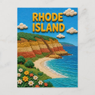 Cartão Postal Ilhas Mohegan Rhode Island Modern KLAYKOO
