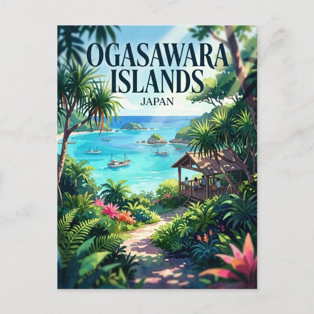 Cartão Postal Ilhas Ogasawara Japão (Frente)