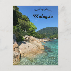 Cartão Postal Ilhas Perhentian Terengganu Malásia