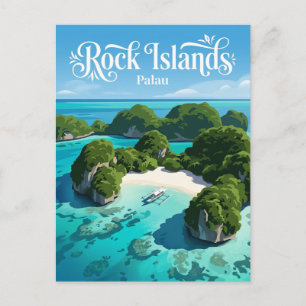 Cartão Postal Ilhas Rochosas de Palau