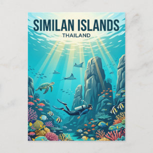 Cartão Postal Ilhas Similan Tailândia
