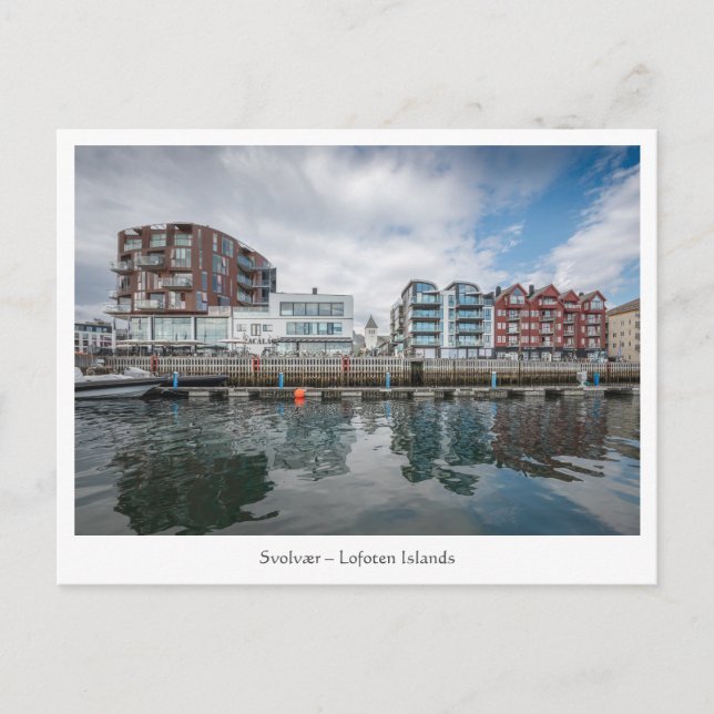 Cartão Postal Ilhas Svolvaer Lofoten (Frente)